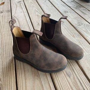 Womens Blundstones Chelsea Boots Rustic Brown Sz 8